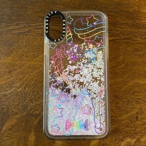 Lisa Frank falling glitter unicorn Casetify phone case, iPhone X
